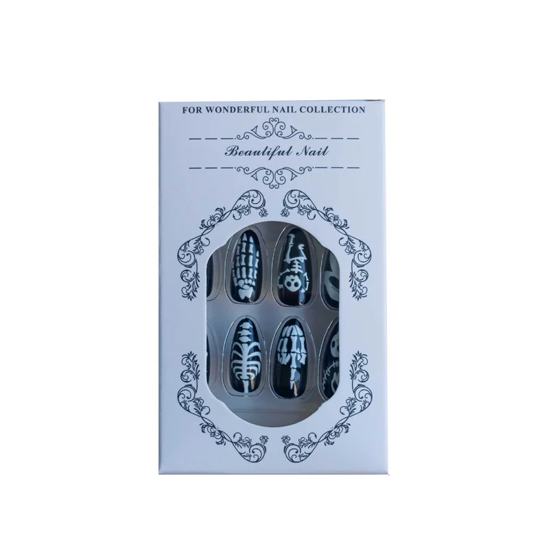 Gothic-Themen Press-On Nagelkunst Set Karnz 1790727346