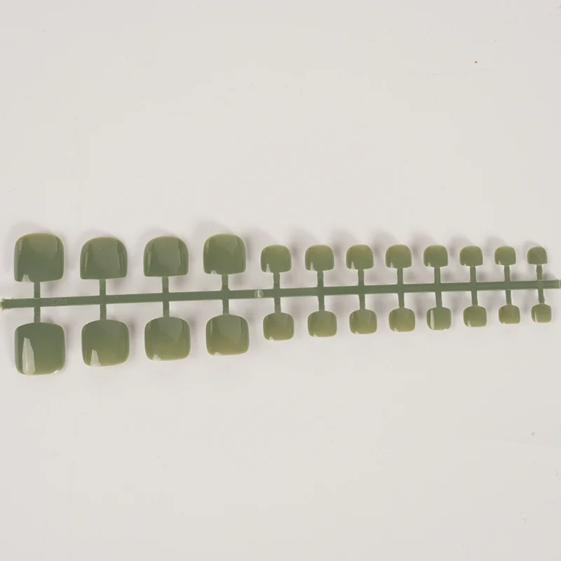 Glänzende quadratische Press-On-Nagelkunst Karnz