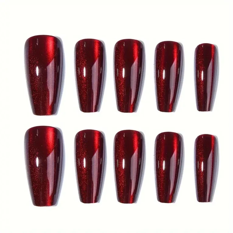 Glänzendes Press-On-Nagelset mit elegantem Finish Karnz