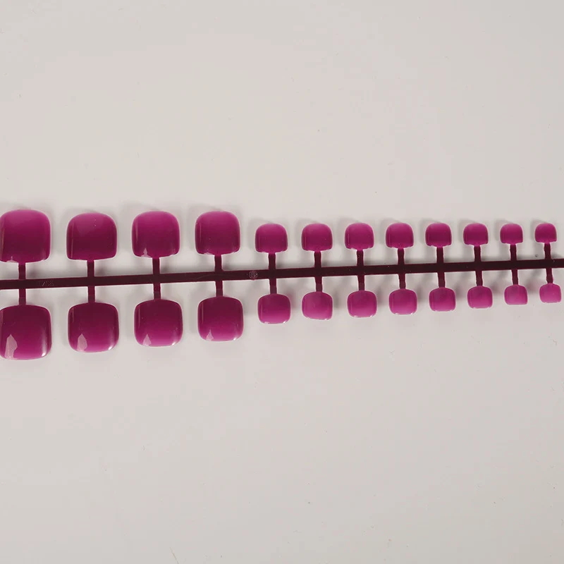 Glänzende Ombre Press-On Zehennägel Karnz