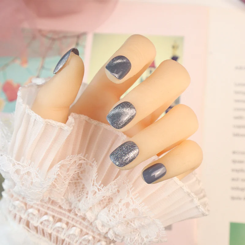 Glänzendes Ombre Druck-Nagelset Karnz