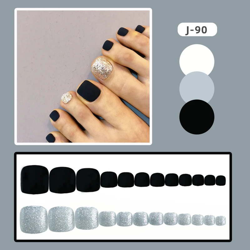 Glitzer Matte Aufkleben Zehennägel Karnz