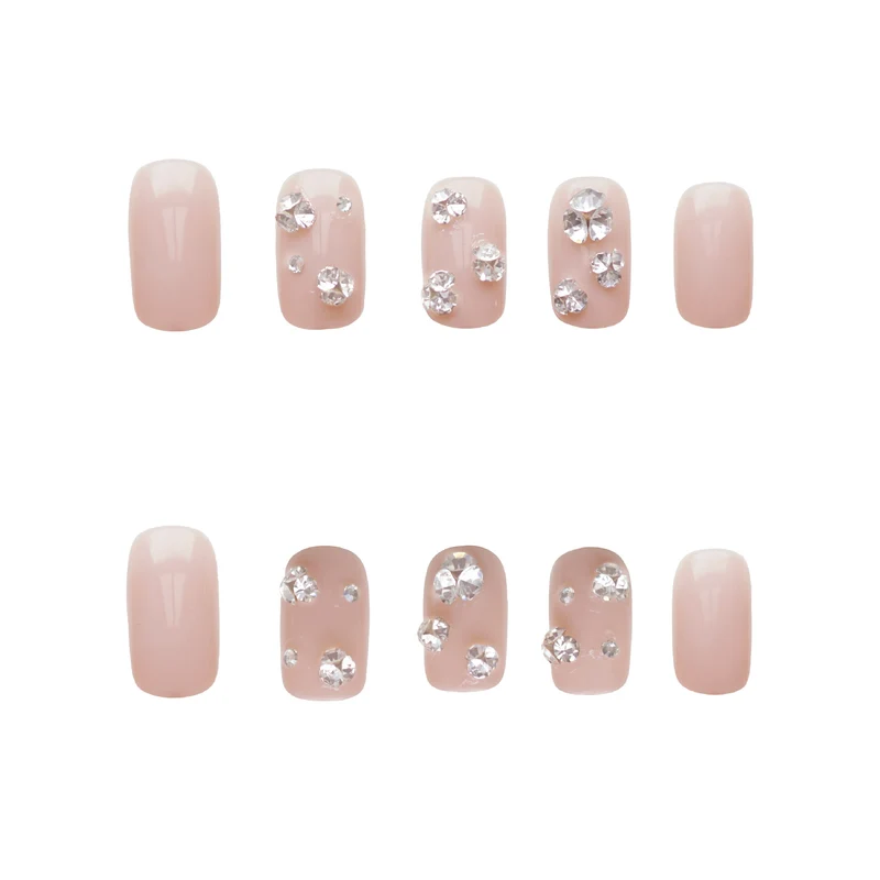 Glamouröse mit Strass verzierte Drucknägel Karnz