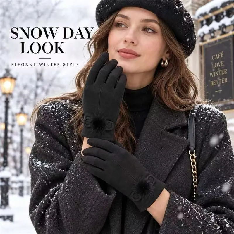 Winter Karomuster Touchscreen Handschuhe Karnz