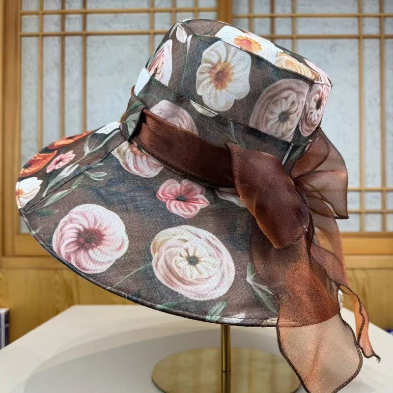 Breiter Rand Floral Sonnenhut Karnz