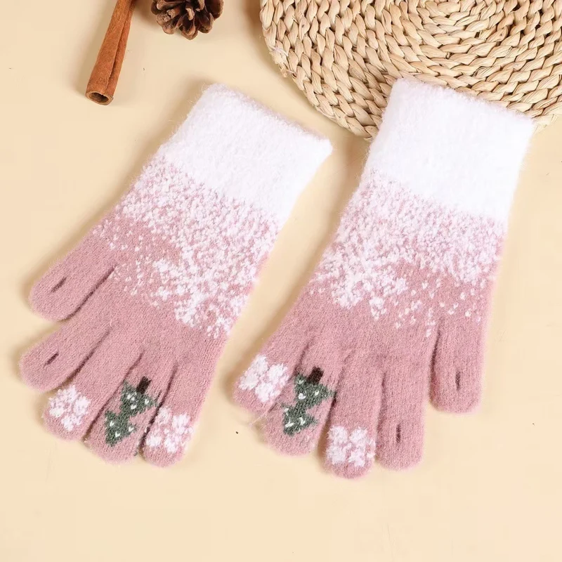 Warme Winter Gestrickte Touchscreen Handschuhe Karnz