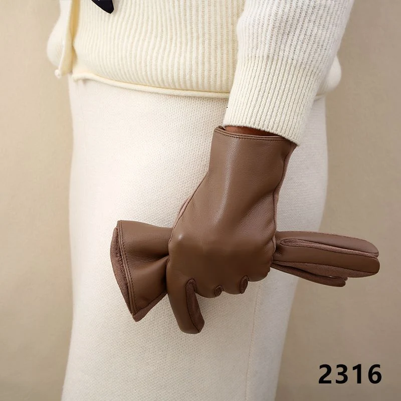 Luxuriöse Leder-Touchscreen-Handschuhe Karnz