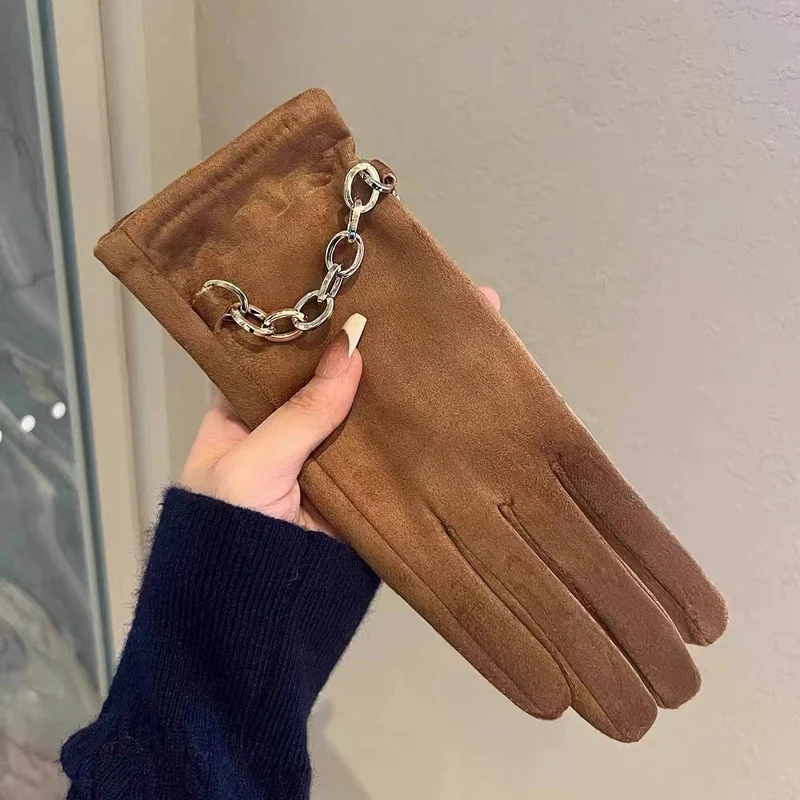 Luxuriöse Leder-Touchscreen-Handschuhe Karnz