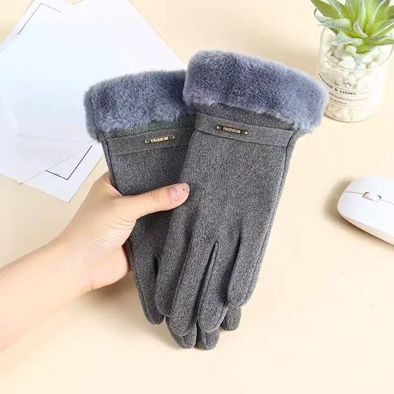 Luxuriöse Fleecegefütterte Touchscreen-Handschuhe Karnz