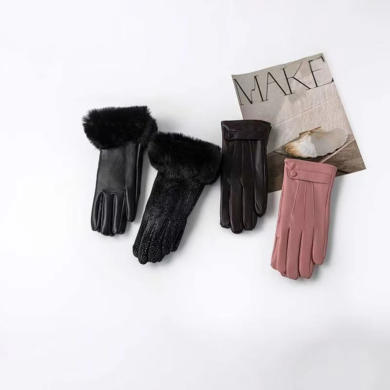 Elegante Touchscreen-Lederhandschuhe Karnz