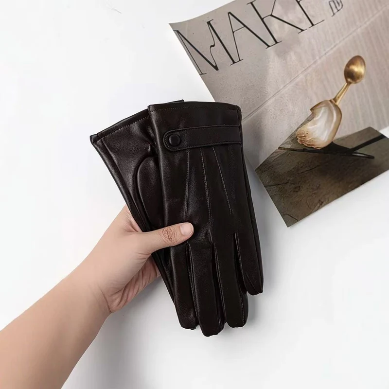 Elegante Touchscreen-Lederhandschuhe Karnz