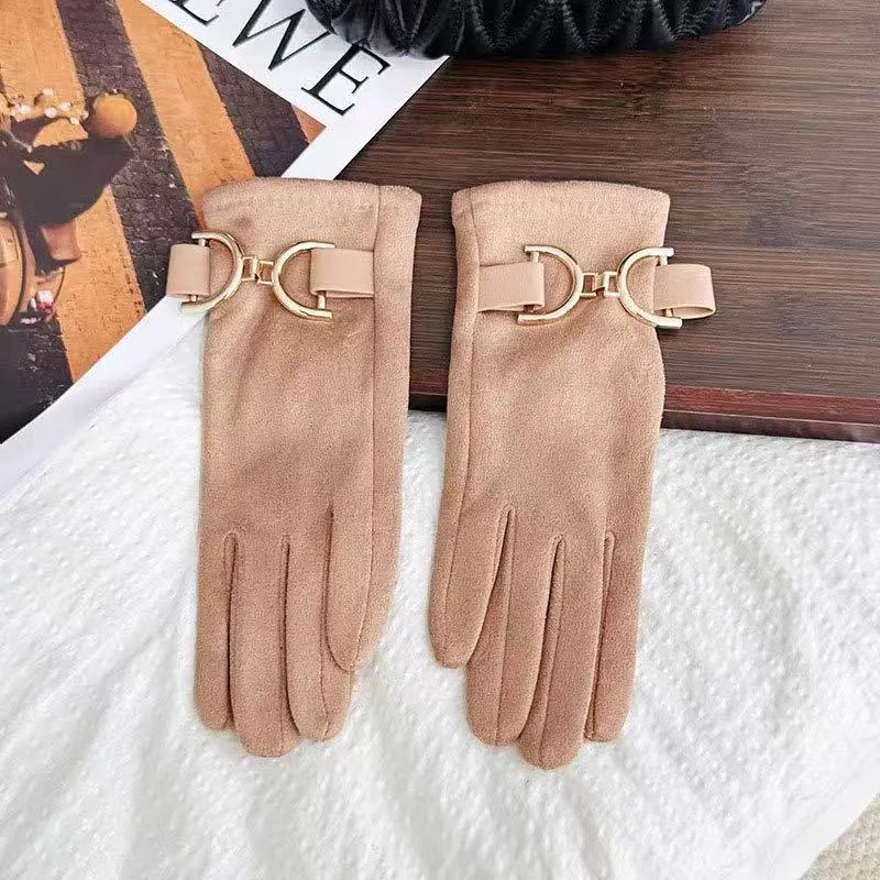 Elegante Modehandschuhe mit dekorativem Schnallenverschluss Karnz