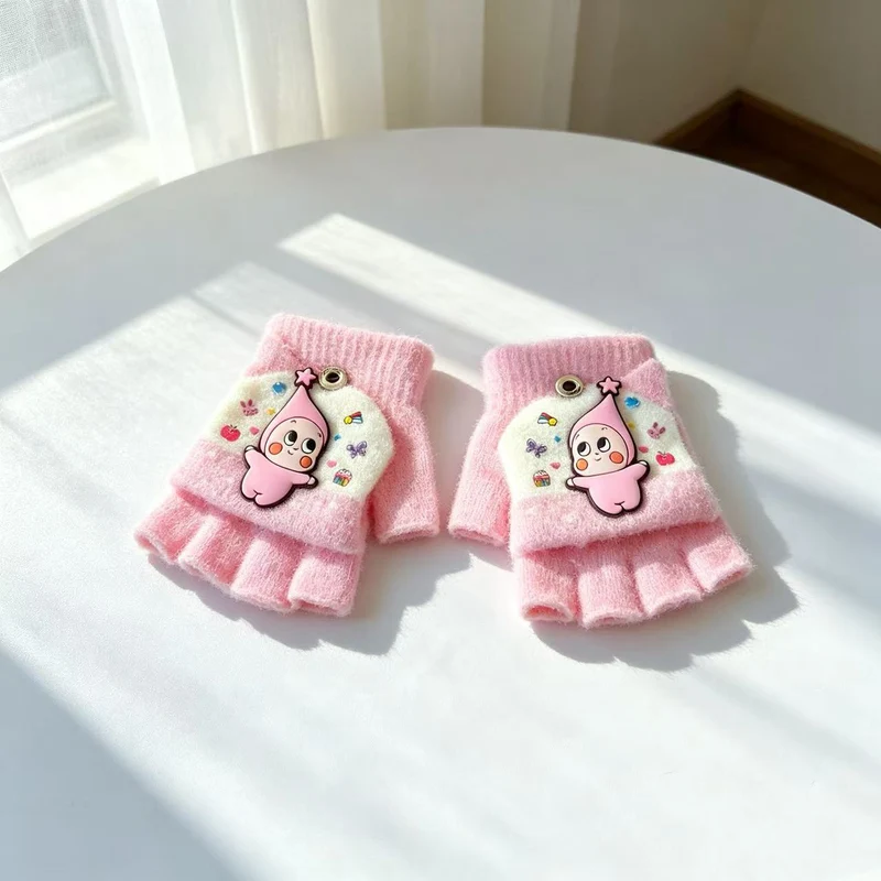 Niedliche Cartoon-Themen-Fingerlose Handschuhe Karnz