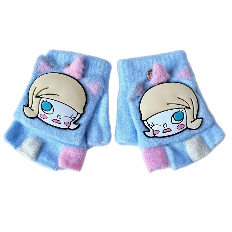 Niedliche Cartoon-Themen-Fingerlose Handschuhe Karnz