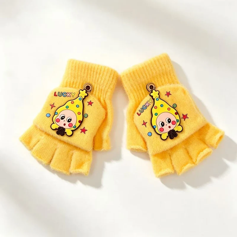 Niedliche Cartoon-Themen-Fingerlose Handschuhe Karnz