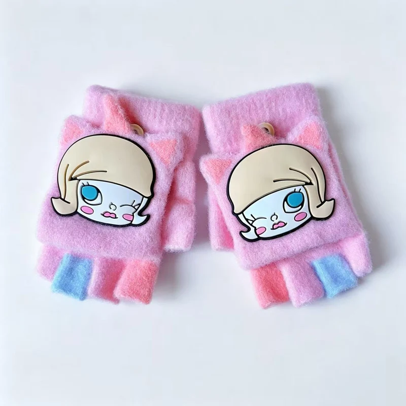 Niedliche Cartoon-Themen-Fingerlose Handschuhe Karnz