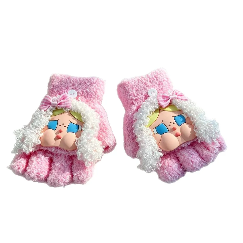 Niedliche Cartoon-Charakter-Fingerlosen Handschuhe Karnz