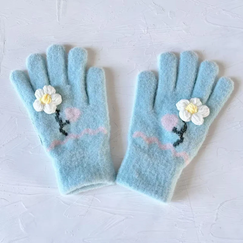 Schmetterlingsverzierte Touchscreen-Handschuhe Karnz