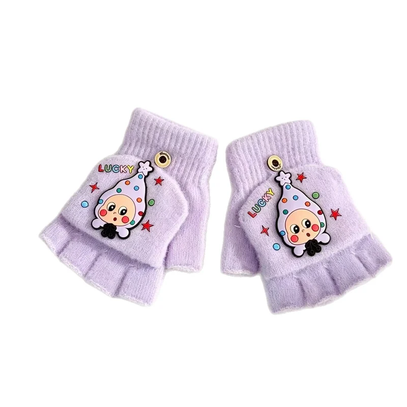 Verspielte Cartoon Fingersless Handschuhe Karnz