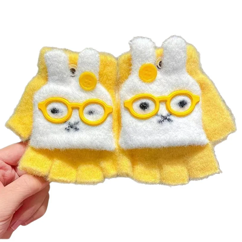 Niedliche Hasen-Themen-Fingerlose Handschuhe Karnz