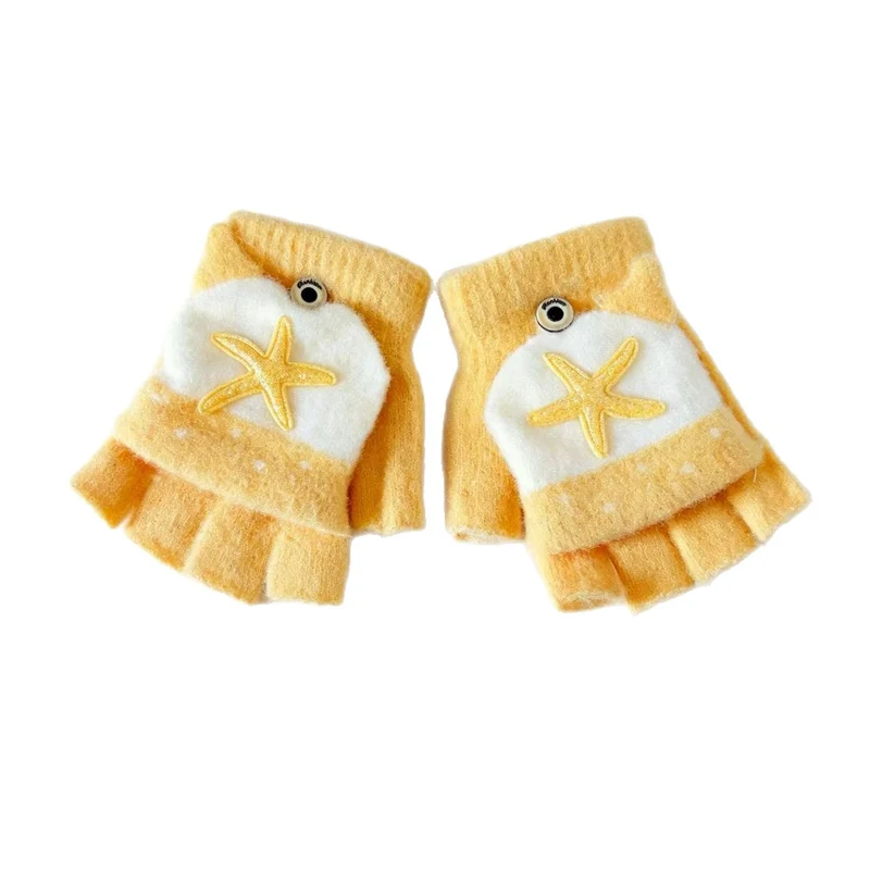 Niedliche Cartoon-Themen-Fingerlose Handschuhe Karnz