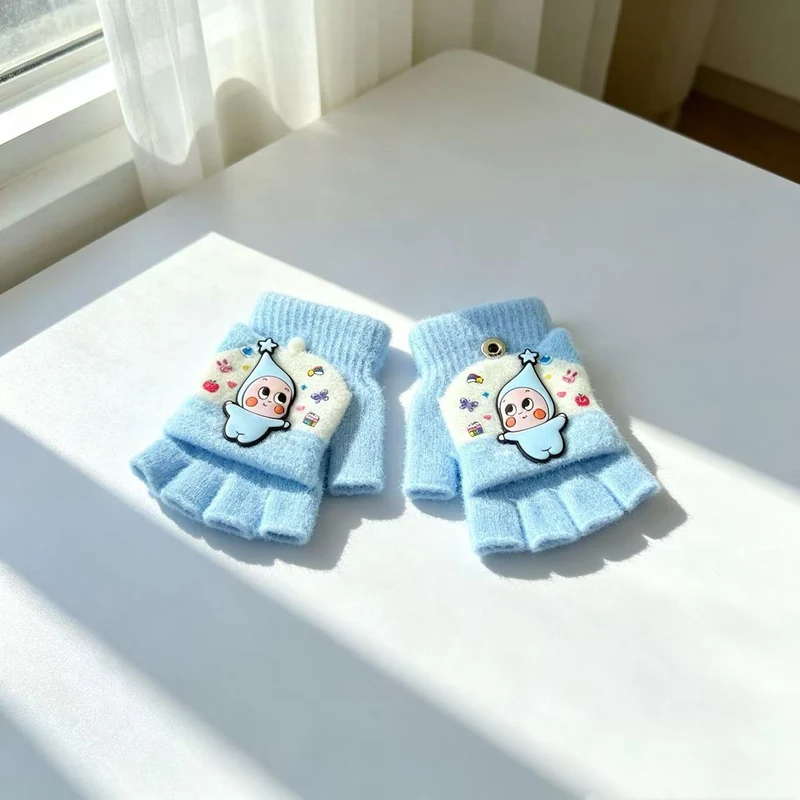 Niedliche Cartoon-Themen-Fingerlose Handschuhe Karnz