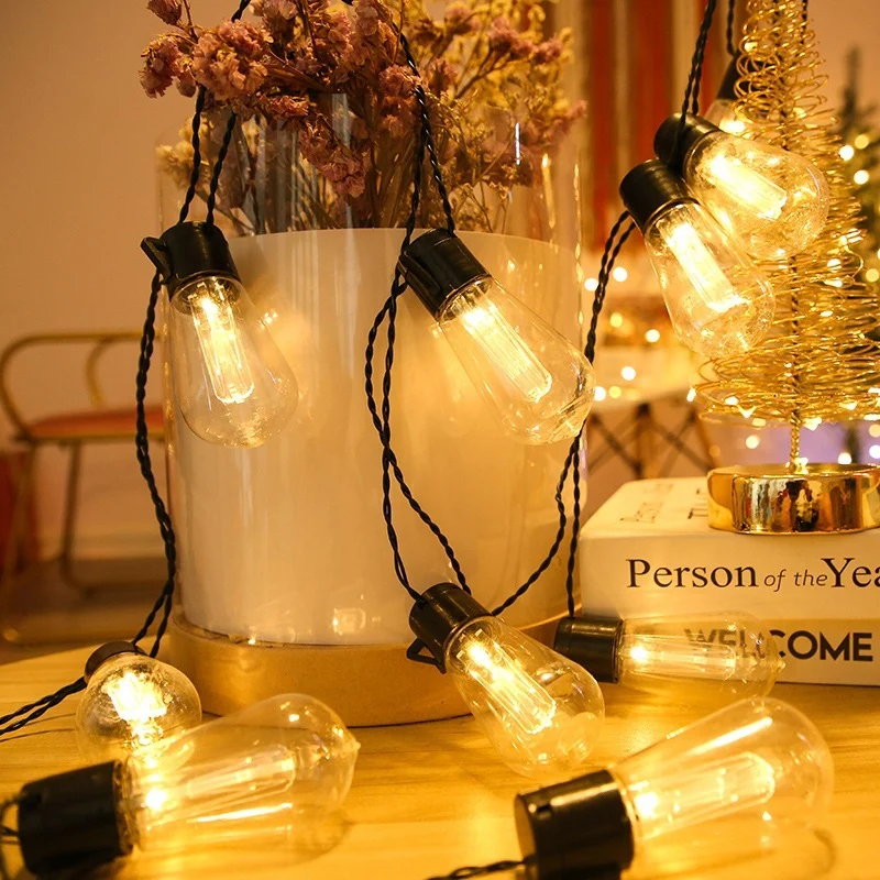 Vintage-inspirierte LED-Lichterkette Karnz