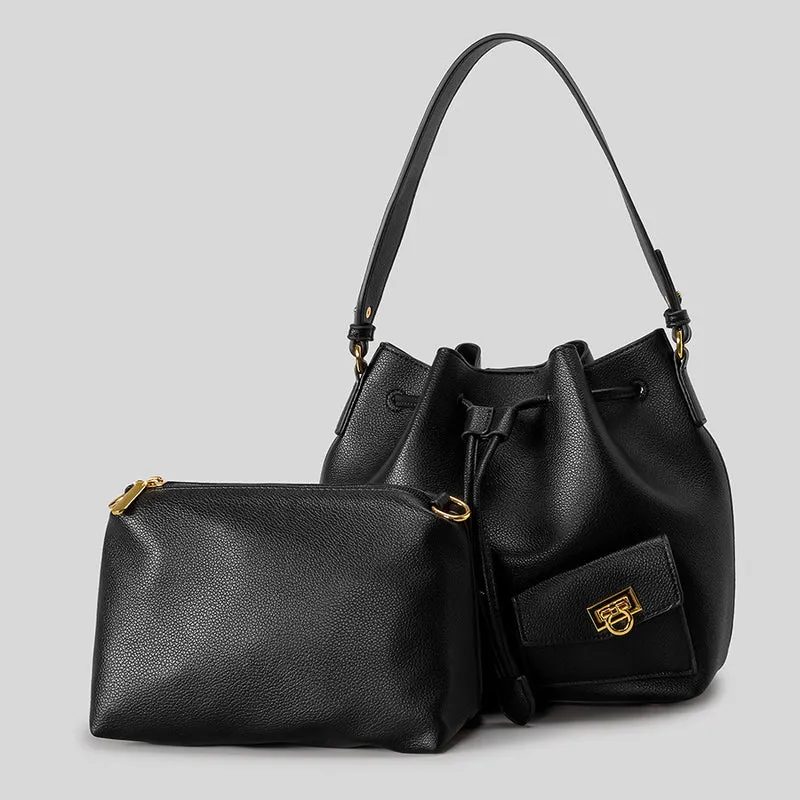 Leder Eimer Tasche