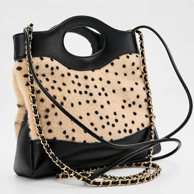 Tierdruck-Handtasche