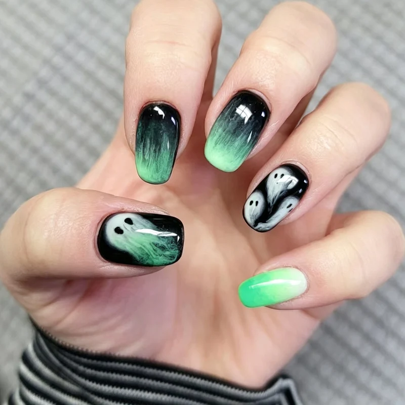 Ghostly Glow Press-On Nail Art Set Karnz