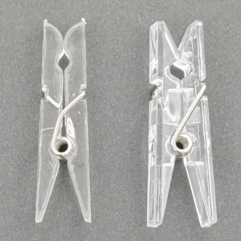 Transparente Bastelclips Karnz