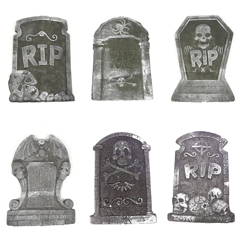 Gruseliger Friedhof Dekorative Grabsteine Karnz