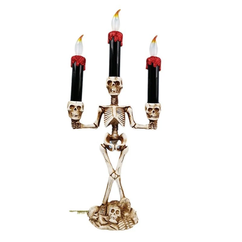 Skeleton Kerzenhalter Kandelaber Karnz