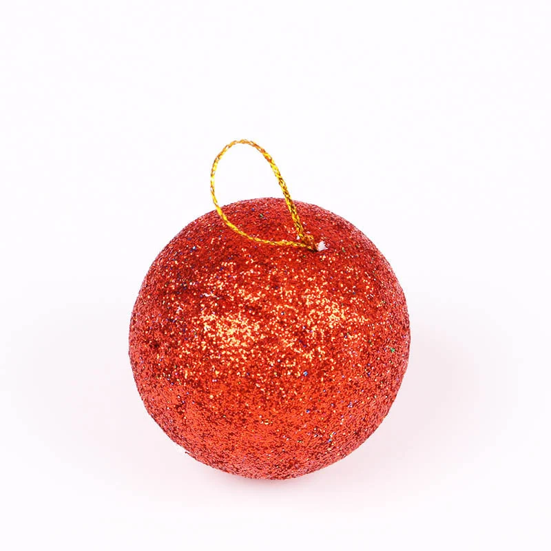 Glänzende Glitzer Weihnachtsbaumkugeln Karnz