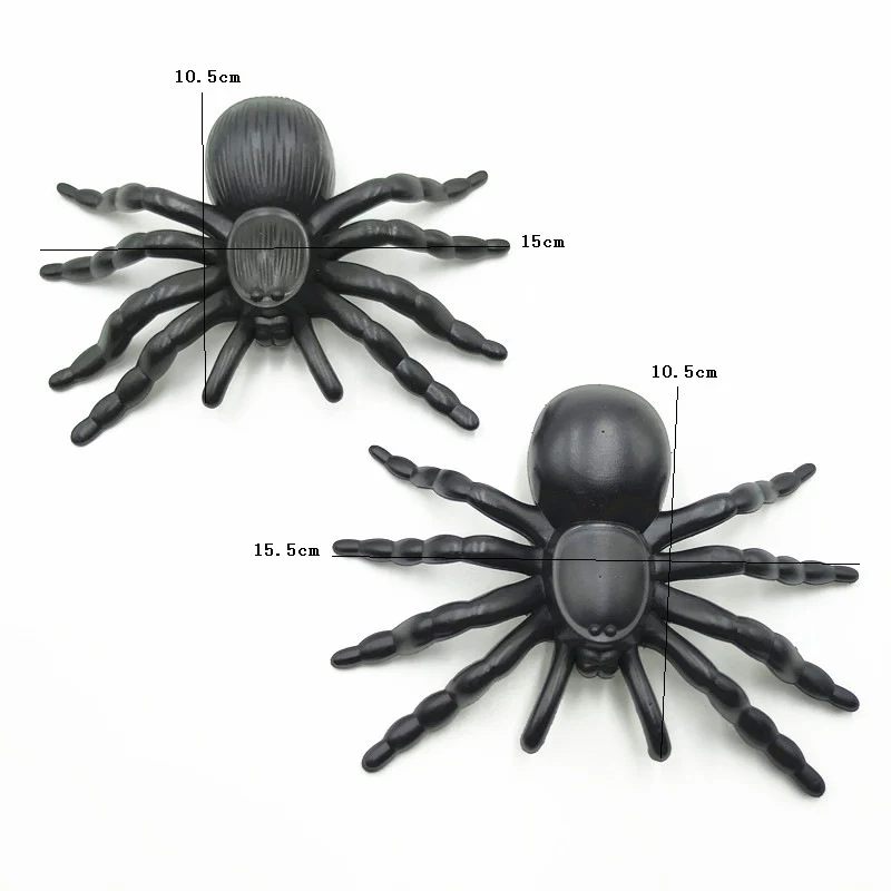 Realistische Halloween-Spinnenfiguren Karnz