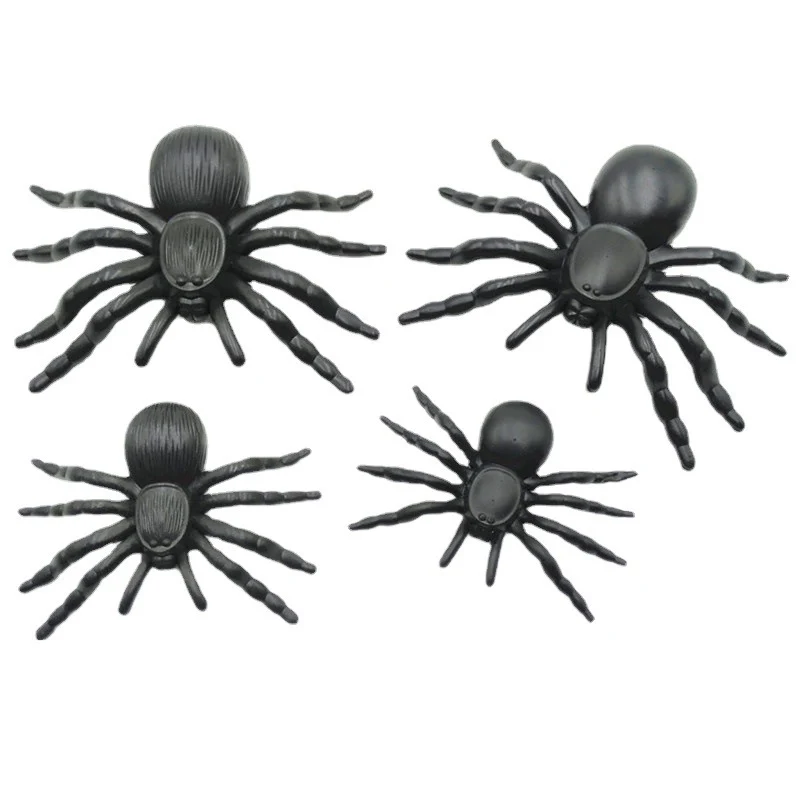 Realistische Halloween-Spinnenfiguren Karnz