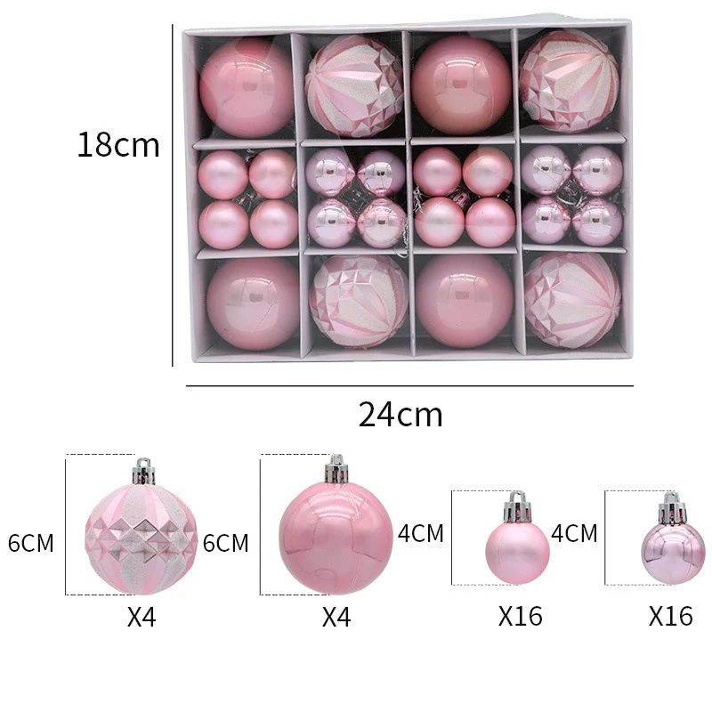 Premium Bruchfeste Weihnachtsbaumkugeln Set Karnz