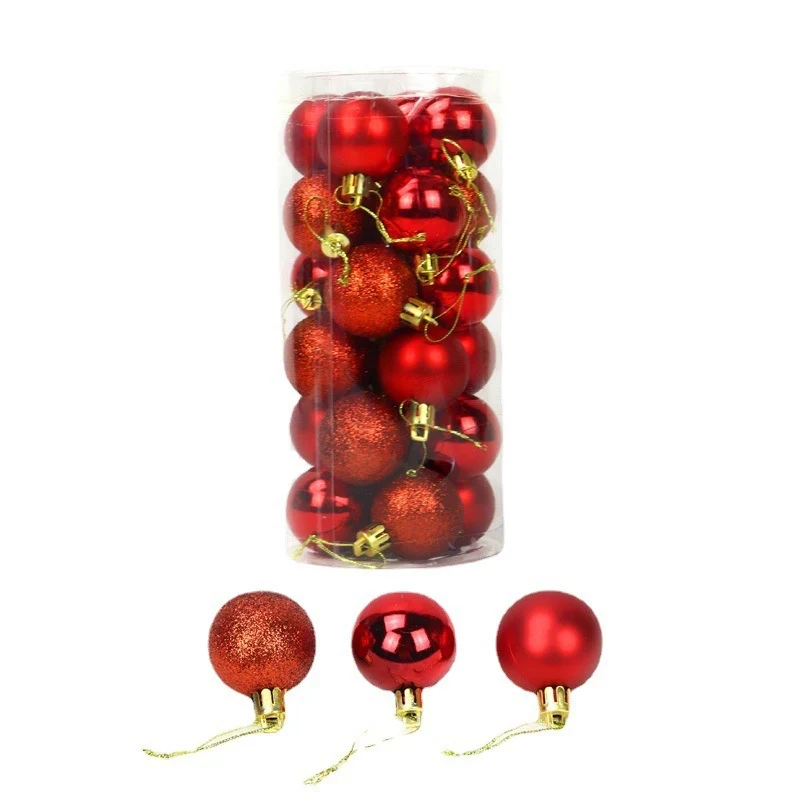 Premium Dekorative Bruchfeste Weihnachtsbaumkugeln Set Karnz