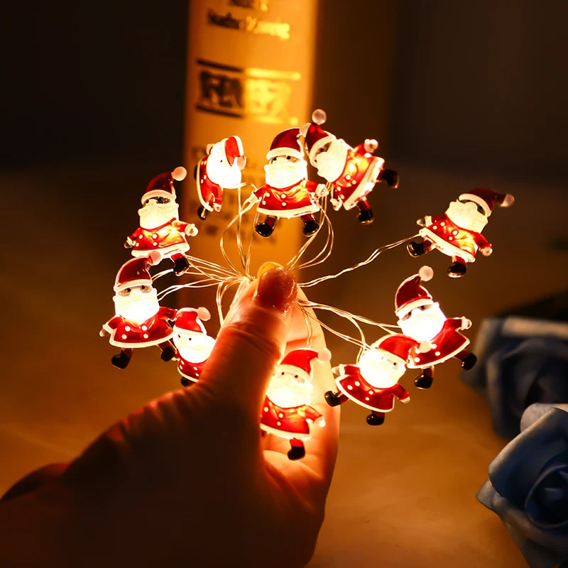 LED Weihnachtsmann Lichterkette Karnz