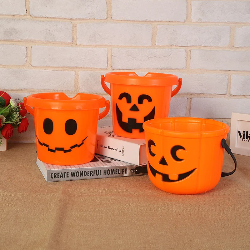 Halloween-Themen Kürbis Trick-or-Treat Eimer Karnz