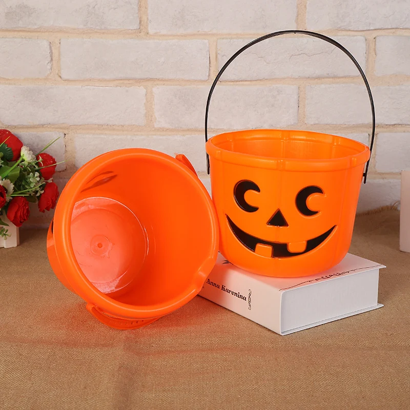 Halloween-Themen Kürbis Trick-or-Treat Eimer Karnz