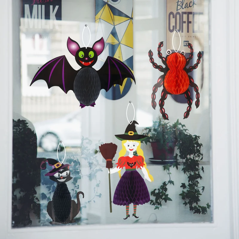 Halloween-Themen Waben-Pumpkin-Dekoration Karnz