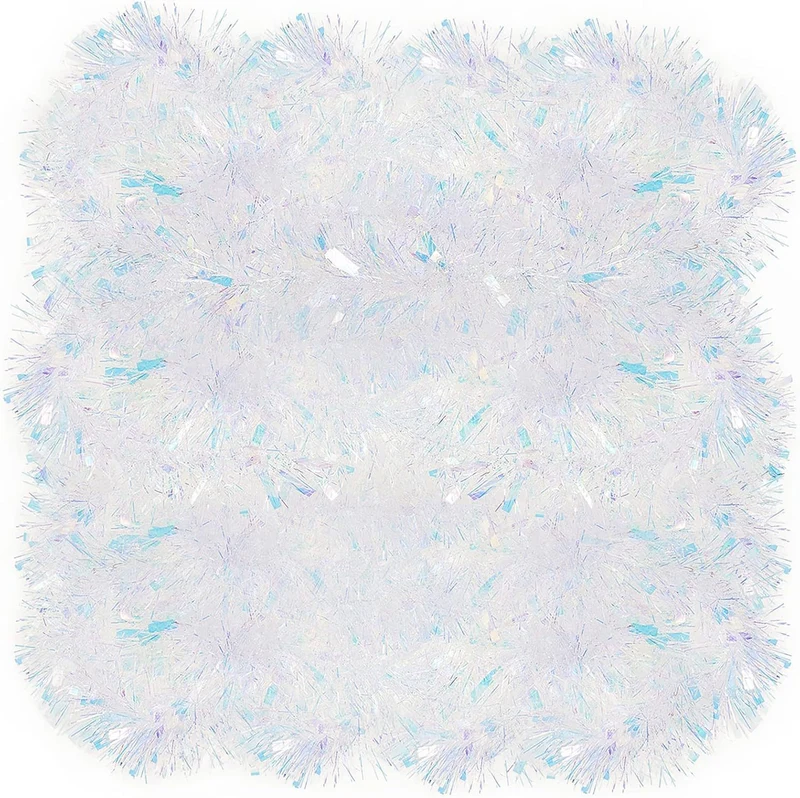 Glitzernde Lametta Girlande Deko Karnz