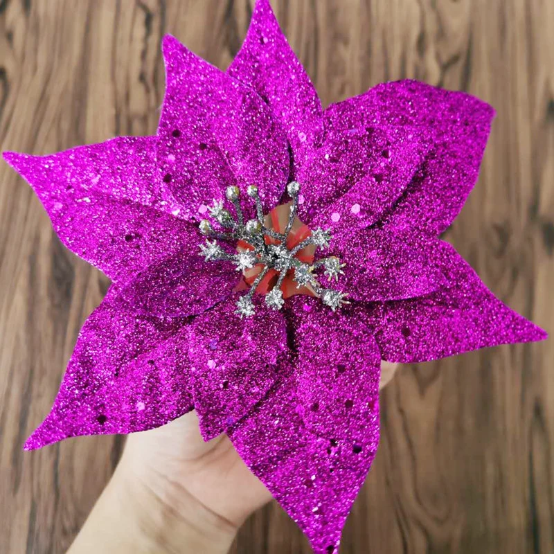 Glitzerndes dekoratives Blumenornament Karnz