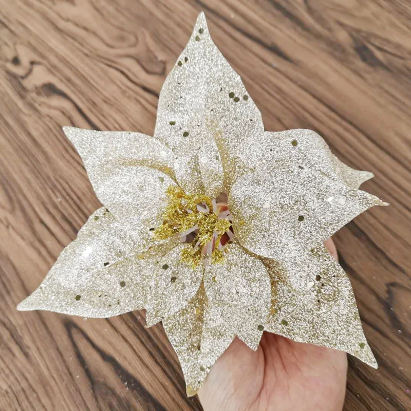Glitzerndes dekoratives Blumenornament Karnz
