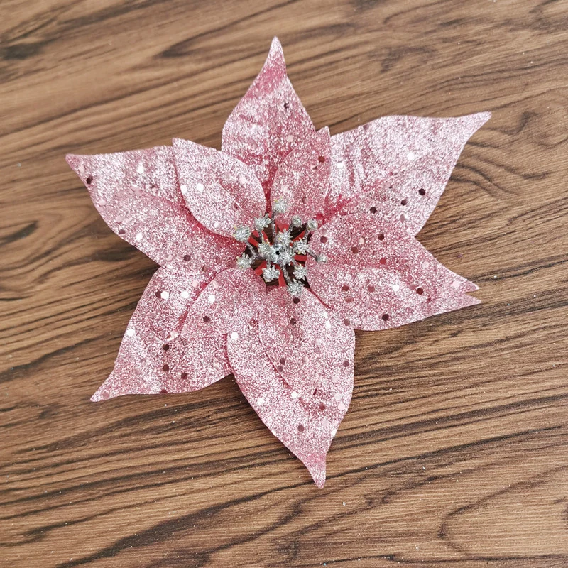 Glitzerndes dekoratives Blumenornament Karnz