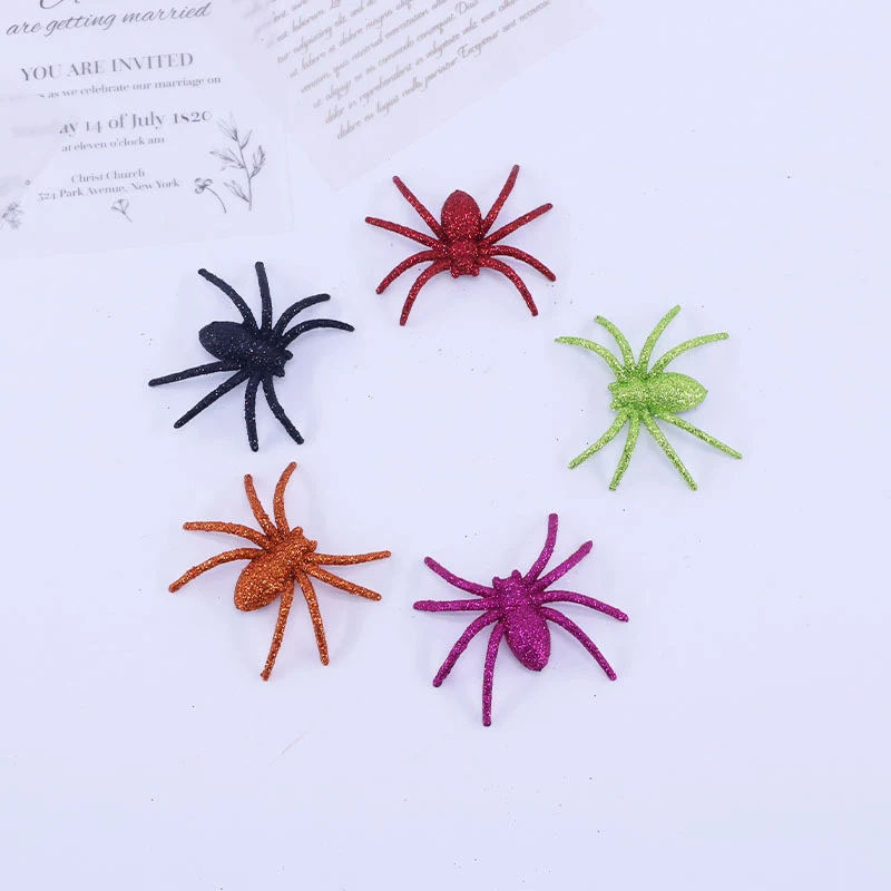 Glitzernde Halloween-Spinnen-Dekoration Karnz
