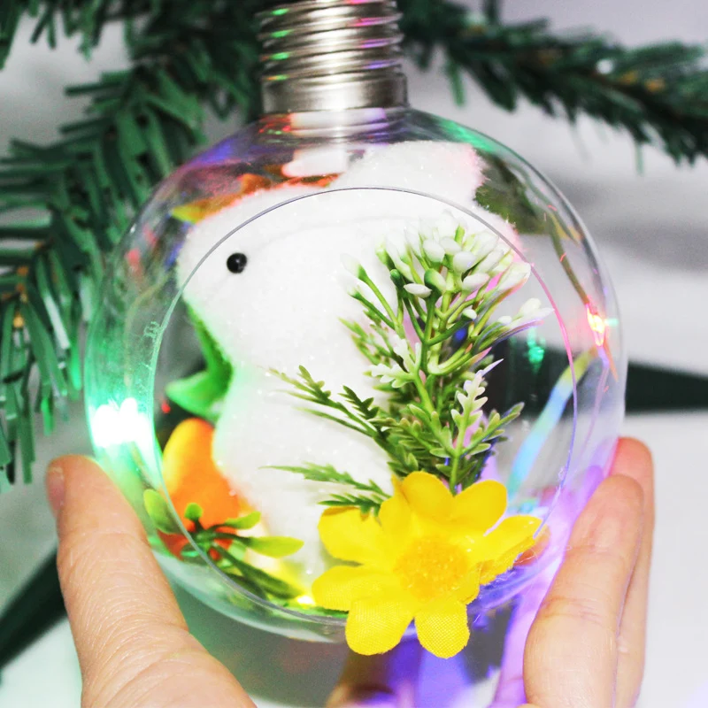 Festliche Weihnachtsdekoration mit Hasenfigur Karnz