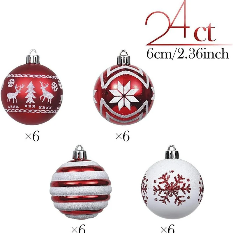 Festliche dekorative Weihnachtsornament-Set Karnz