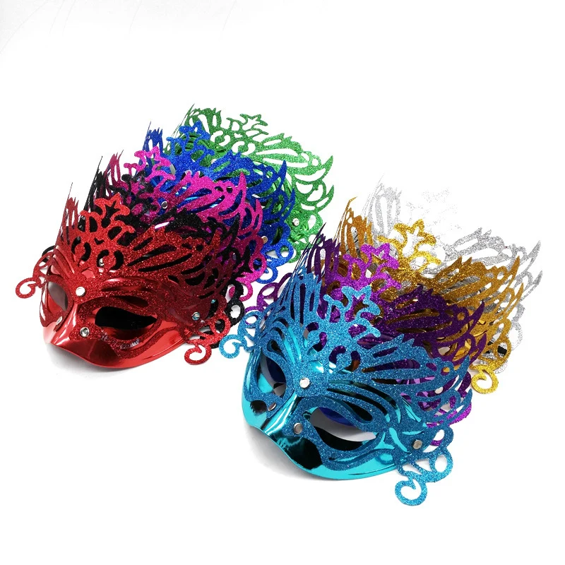 Elegante venezianische Maskerade Maske Karnz